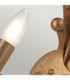 Windsor 1 Light Candle Wall Light - Gold Patina E14-3