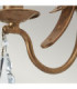 Windsor 1 Light Candle Wall Light - Gold Patina E14-5