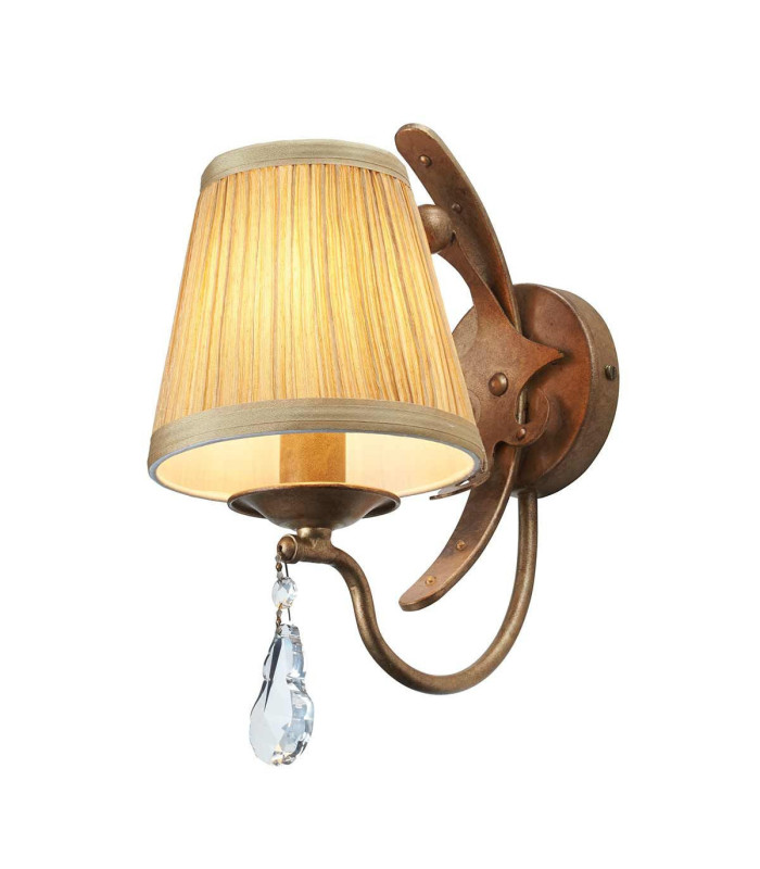Windsor 1 Light Candle Wall Light - Gold Patina E14-6