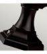 Kerry 1 Light Outdoor Coastal Pedestal Light Black IP44 E27-4