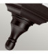 Kerry 1 Light Outdoor Coastal Pedestal Light Black IP44 E27-9
