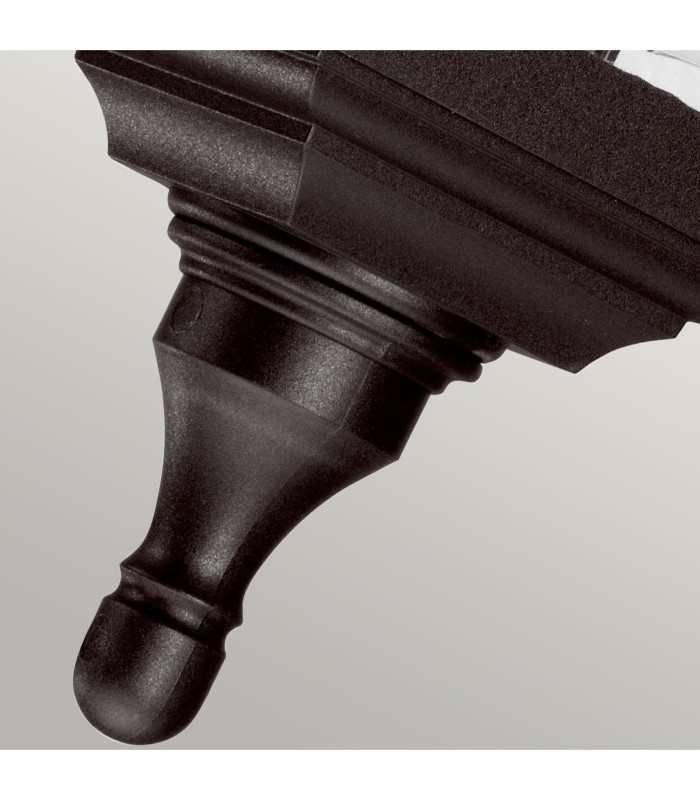Kerry 1 Light Outdoor Coastal Pedestal Light Black IP44 E27-9