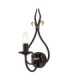 Windermere 1 Light Indoor Candle Wall Light Gold Rust E14-1
