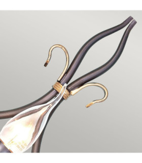 Windermere 1 Light Indoor Candle Wall Light Gold Rust E14-2
