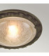 Olivia 1 Light Flush Ceiling Light Black Gold E27-3