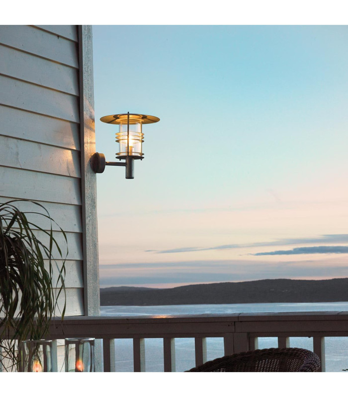 Stockholm 1 Light Outdoor Wall Lantern Light Galvanised IP54 E27-2