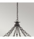 Warwick 12 Light Pendant Chandelier - Graphite Black-2