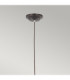 Provence 1 Light Dome Ceiling Pendant Old Bronze E27-2