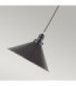 Provence 1 Light Dome Ceiling Pendant Old Bronze E27-3