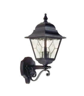 Norfolk 1 Light Outdoor Wall Lantern Light Black IP43 E27-1