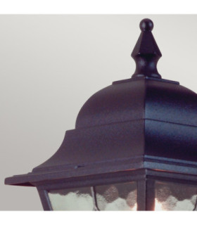 Norfolk 1 Light Outdoor Wall Lantern Light Black IP43 E27-2