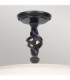 Pembroke 3 Light Semi Flush Ceiling Light Black E14-2