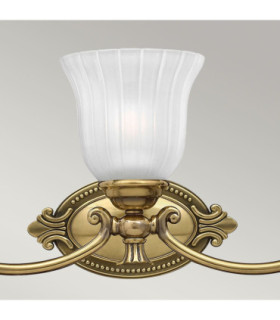 Francoise 3 Light Bathroom Over Mirror Wall Light Burnished Brass IP44 G9-2