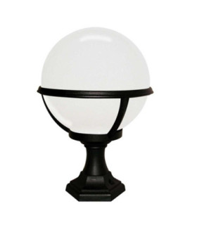 Glenbeigh 1 Light Outdoor Pedestal Lantern Black IP44 E27-1