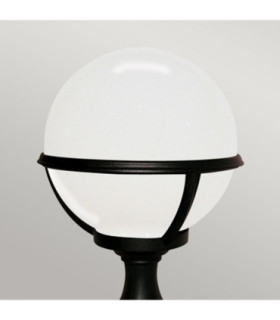 Glenbeigh 1 Light Outdoor Pedestal Lantern Black IP44 E27-2