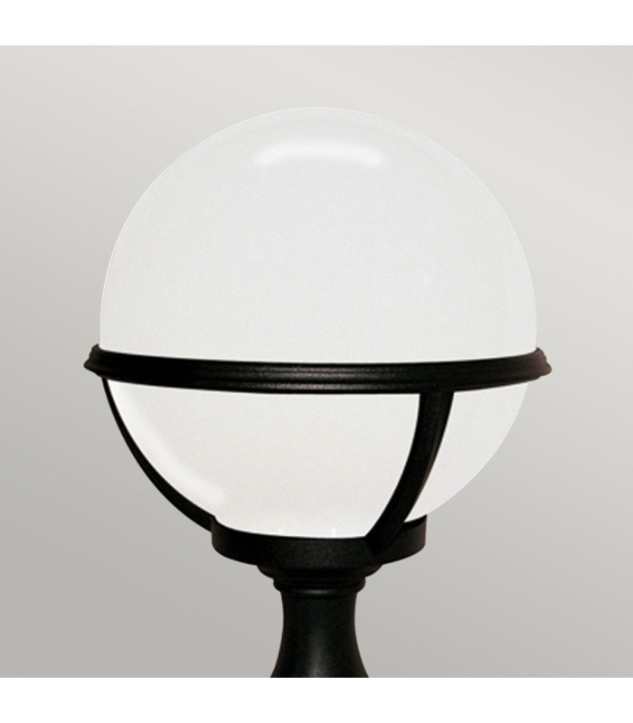Glenbeigh 1 Light Outdoor Pedestal Lantern Black IP44 E27-2