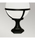 Glenbeigh 1 Light Outdoor Pedestal Lantern Black IP44 E27-3