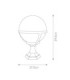 Glenbeigh 1 Light Outdoor Pedestal Lantern Black IP44 E27-4