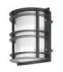 Stockholm 1 Light Outdoor Wall Light Black IP55 E27-1