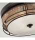 Laguna 3 Light Large Flush Mount Ceiling Light Renaissance Copper E27-2