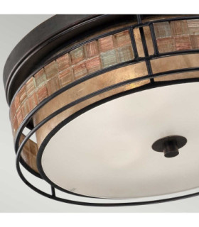 Laguna 3 Light Large Flush Mount Ceiling Light Renaissance Copper E27-2