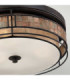 Laguna 3 Light Large Flush Mount Ceiling Light Renaissance Copper E27-3