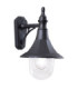Shannon 1 Light Outdoor Coastal Wall Lantern Light Black Polycarbonate IP44 E27-1