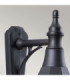 Shannon 1 Light Outdoor Coastal Wall Lantern Light Black Polycarbonate IP44 E27-2