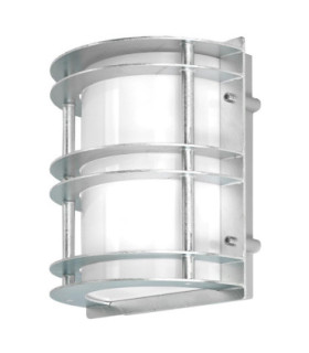 Stockholm 1 Light Outdoor Flush Wall Light Galvanised IP55 E27-1