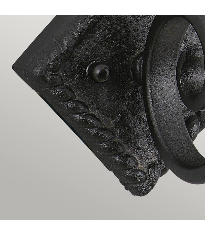 Rectory 1 Light Indoor Candle Wall Light Black E14-3