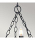 Saxon Chandelier 3 Light Black Finish E14-2