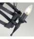 Saxon Chandelier 3 Light Black Finish E14-5