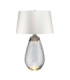 Lena 2 Light Large Smoke Table Lamp with Off-white Shade Smoke-tinted Glass  Off-White Shade E27-1