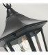 Valencia 1 Light Outdoor Ceiling Chain Lantern Black IP54 E27-2