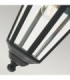 Valencia 1 Light Outdoor Ceiling Chain Lantern Black IP54 E27-3