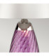 Lena 2 Light Large Plum Table Lamp with Off-white Shade Plum-tinted Glass  Off-White Shade E27-4