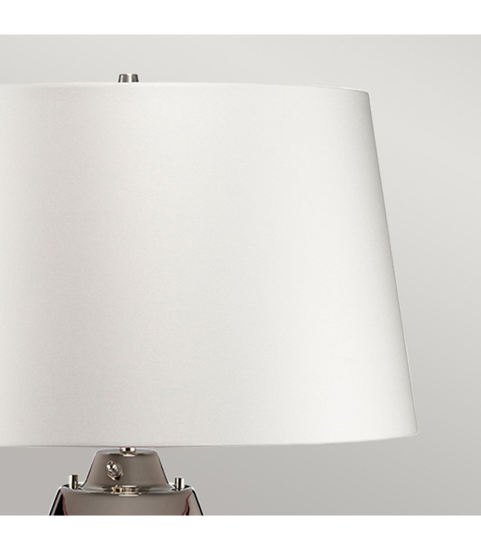 Lena 2 Light Large Plum Table Lamp with Off-white Shade Plum-tinted Glass  Off-White Shade E27-5