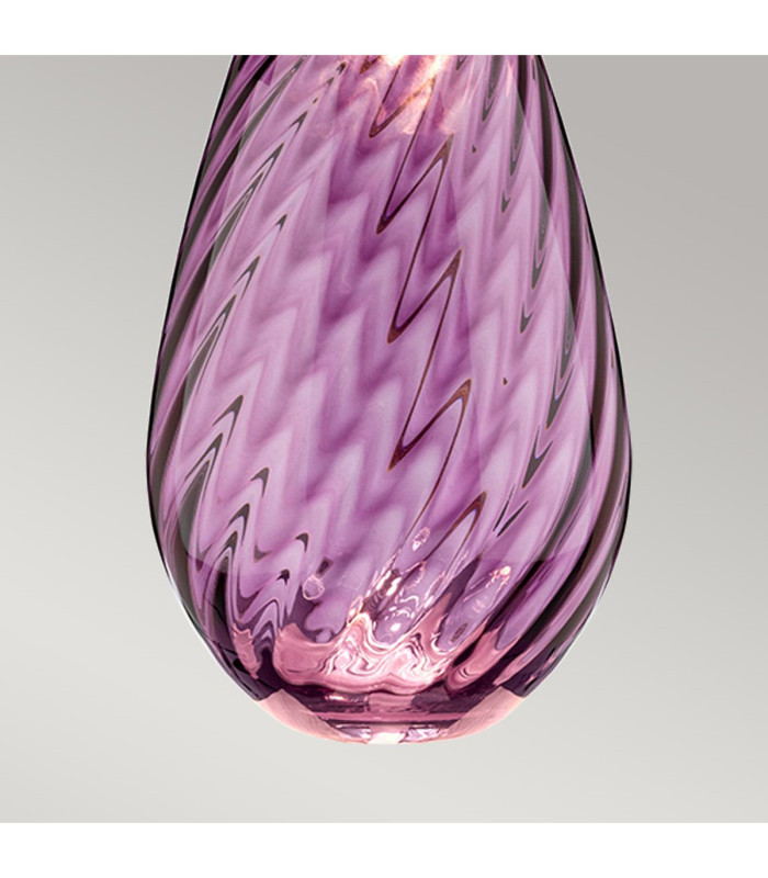 Lena 2 Light Large Plum Table Lamp with Off-white Shade Plum-tinted Glass  Off-White Shade E27-6