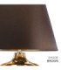Ottoman 1 Light Table Lamp Bronze E27-7