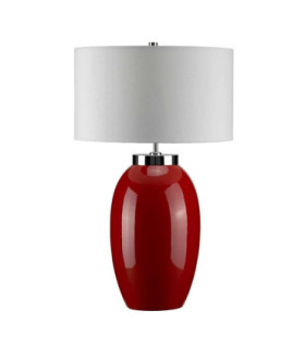 Victor 1 Light Large Table Lamp - Red E27-1