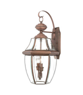Newbury 2 Light Large Wall Lantern - Aged Copper E14-1