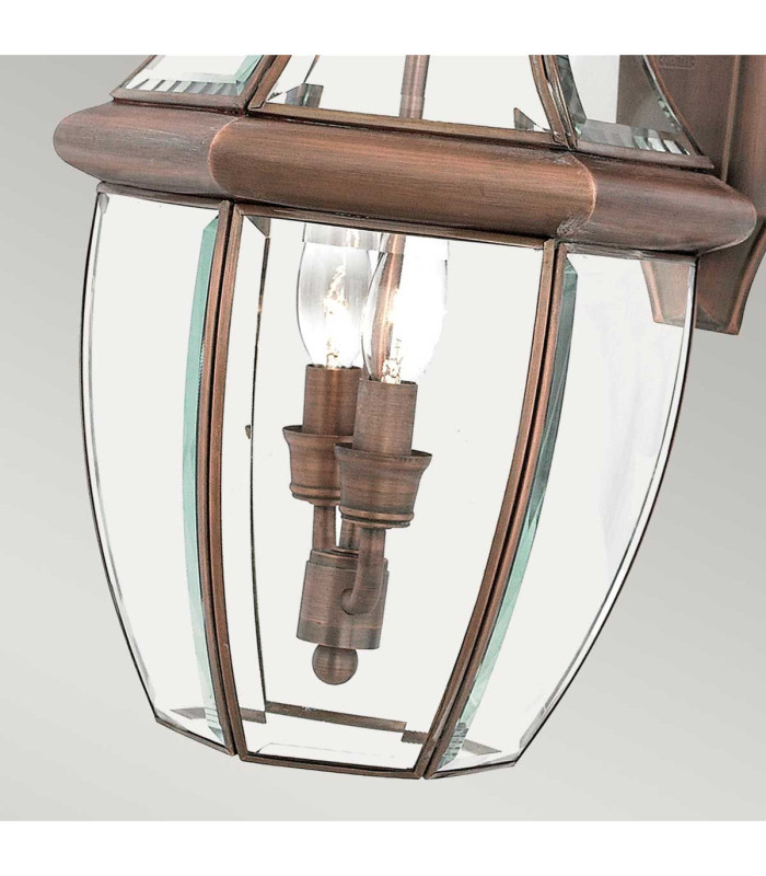 Newbury 2 Light Large Wall Lantern - Aged Copper E14-4
