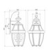 Newbury 2 Light Large Wall Lantern - Aged Copper E14-5