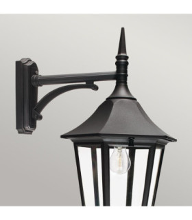 Valencia Grande 1 Light Outdoor Wall Lantern Light Black IP54 E27-2