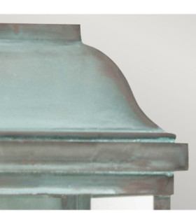 Victoria 1 Light Outdoor Wall Lantern Light Verdigris IP44 E27-2
