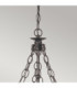 Warwick 6 Light Chandelier Graphite Black Finish E14-2