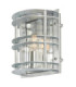 Stockholm 1 Light Outdoor Flush Wall Light Galvanised IP55 E27-1