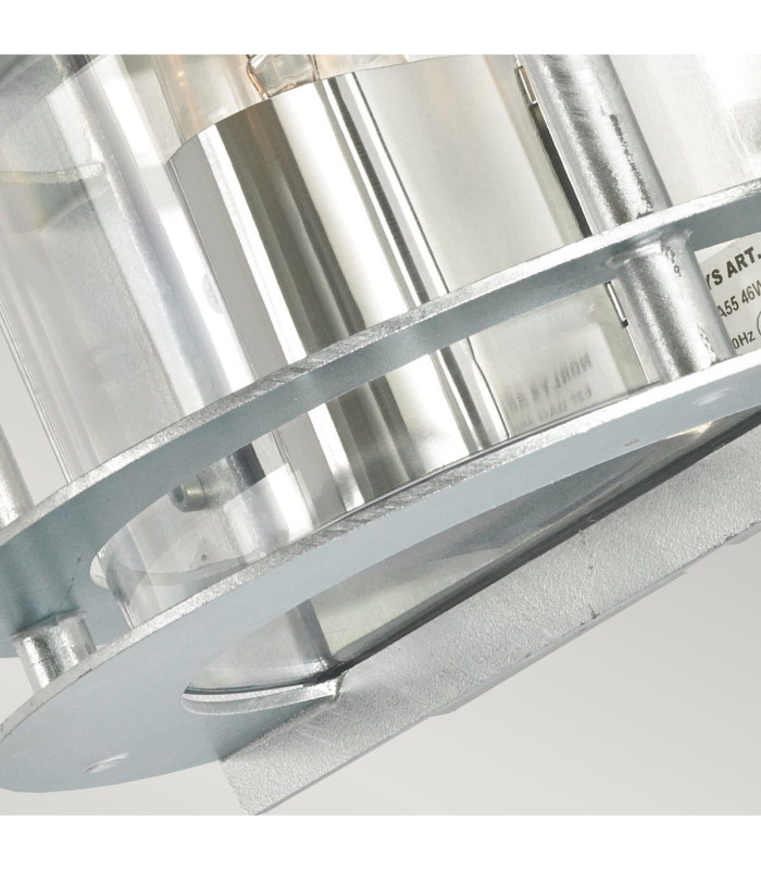 Stockholm 1 Light Outdoor Flush Wall Light Galvanised IP55 E27-6