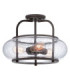 Trilogy 3 Light Medium Semi Flush Ceiling Light Old Bronze E27-1