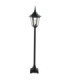 Valencia 1 Light Outdoor Bollard Lantern Black IP54 E27-1